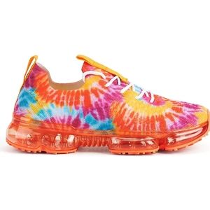 Tie Dye Women's Sneakers | Neon | Multicolor | Orange | Running | Athletic Shoes